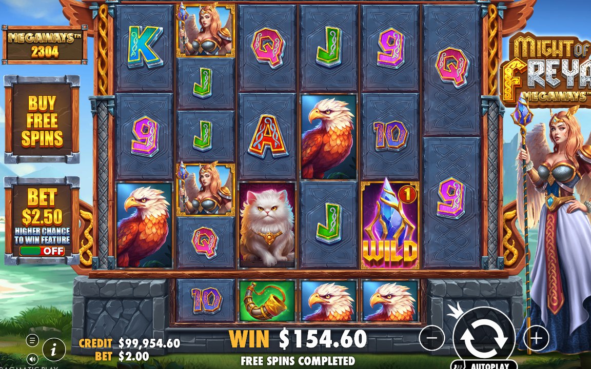 Win screen after a sequence of tumbles