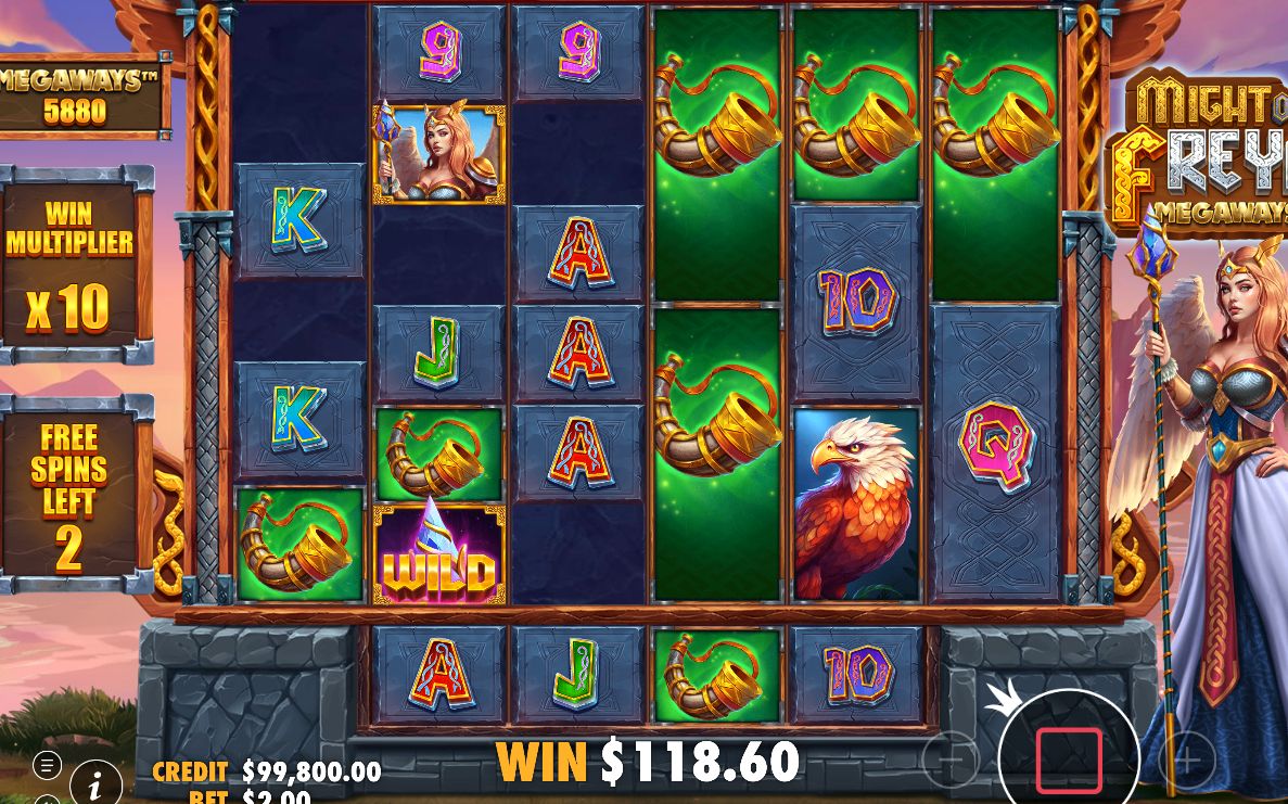 Free Spins counter and multiplier during a round