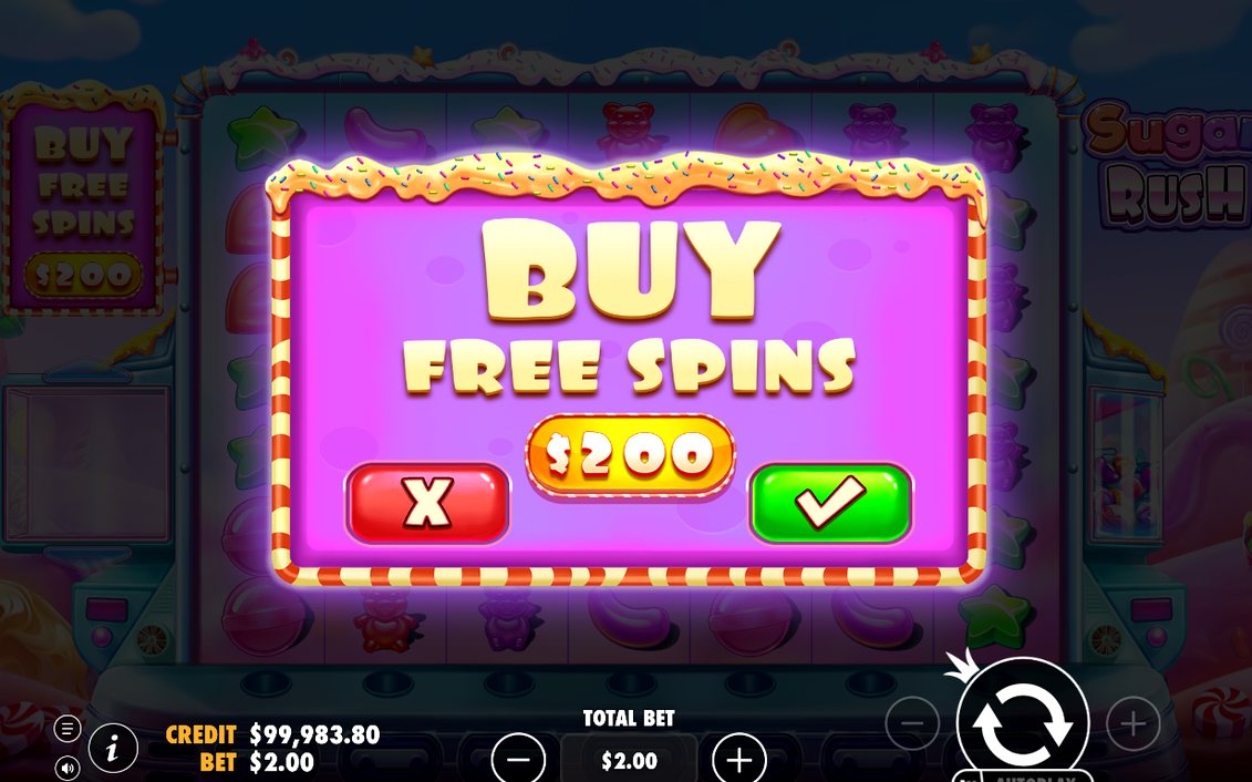 Bonus screen showing the scatter count that starts Free Spins